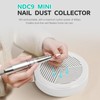 Mini Nail Dust Collector, Powerful Small Nail Vacuum Dust Extractor