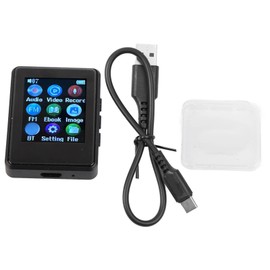 Digital MP3 Player with Bluetooth 5.0 Portable MP3 Music Player with 16GB Memory Card for Music Video Book