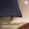 Foindtower Pack of 2, Decorative Linen Soild Throw Pillow Covers