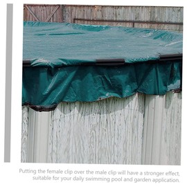 Kisangel 24pcs Winter Pool Cover Clips Compact Replaceable Fixators Durable Material Securely Fasten Above Ground Pool Covers