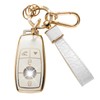 CACARLIKE for Benz Key Fob Cover with Benz Keychain, Car