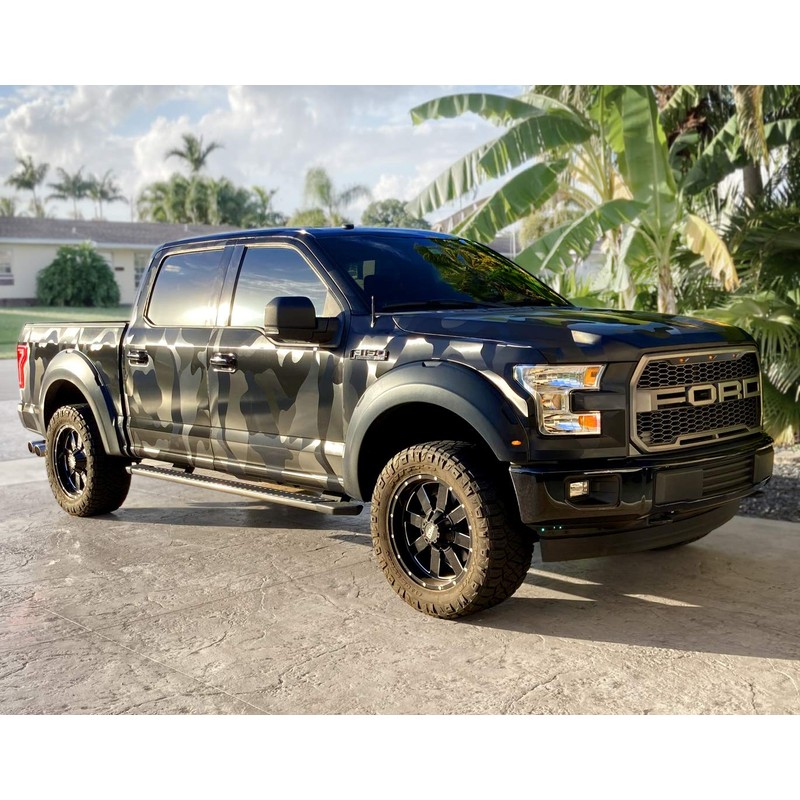 VViViD+ 2020 Edition Black Stealth Large Sized Pattern Camouflage Vinyl
