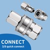 FENG PAI 4Pack NPT 3/8 Inch Pressure Washer Adapter Set,