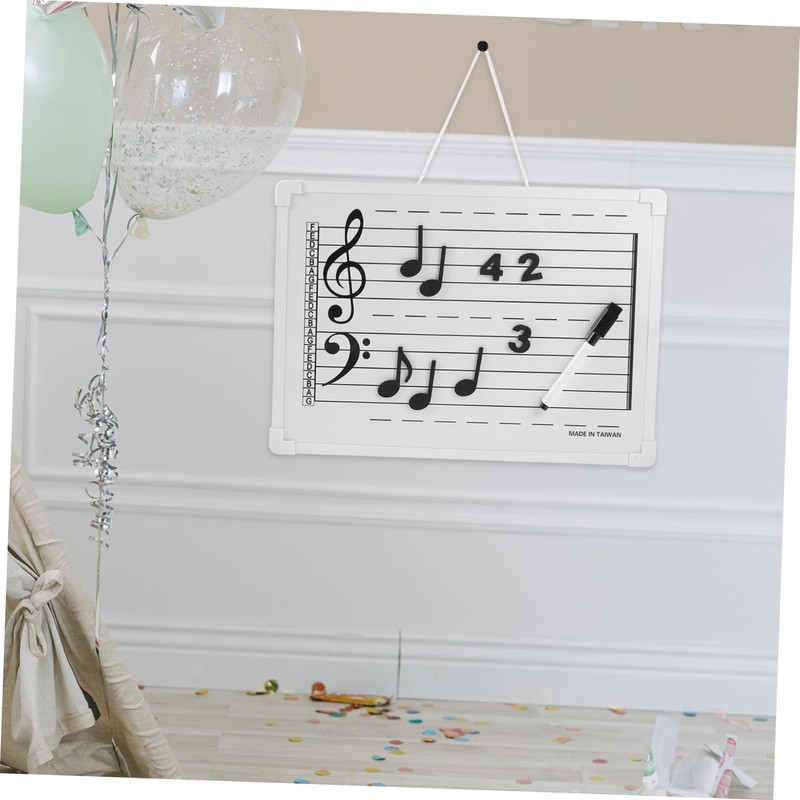 Operitacx Whiteboard Music Staff Boys and Girls Whiteboard Magnetic Erasable