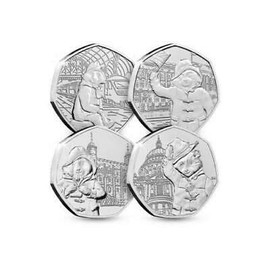 UkCoinHunt Circulated 2018 & 2019 Paddington Bear 50p Set