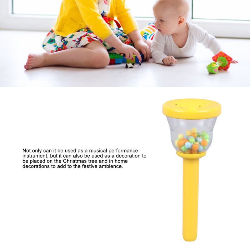 Kids Hand Bell Children Grip Training Plastic Hand Percussion Bell