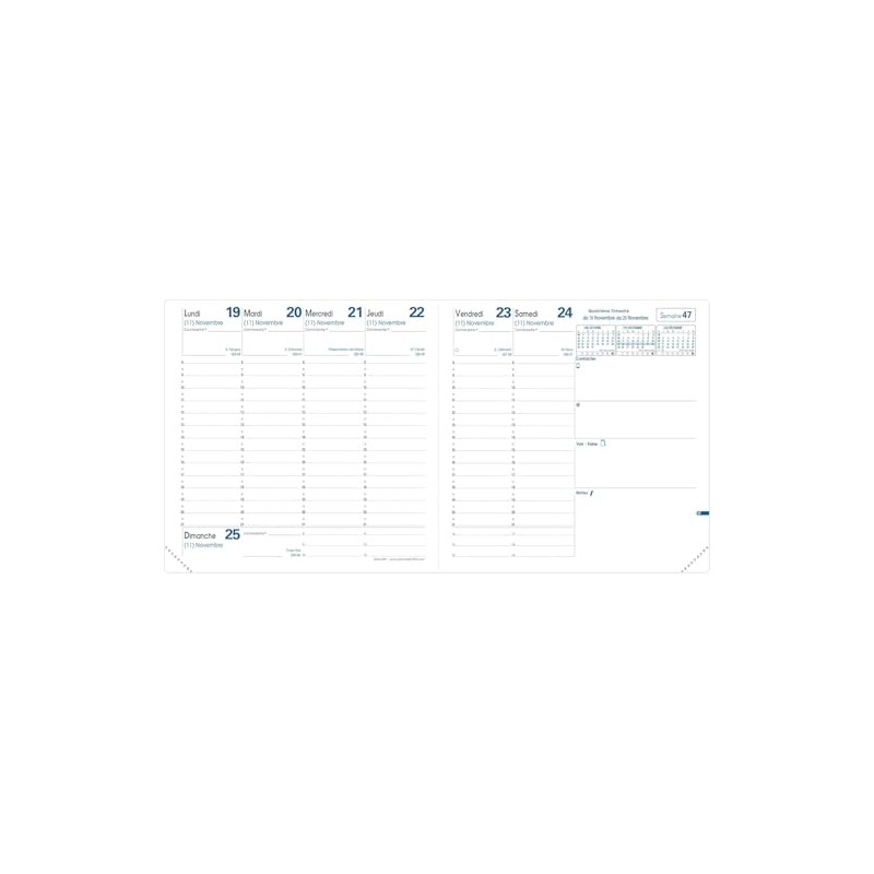 Quo Vadis Equology Executive Recycled Weekly Planner - December 2024