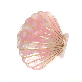 Women Hair Claw Clamp Acetate Shell Hair Clip Fashion Accessories Half Updo (Pink)