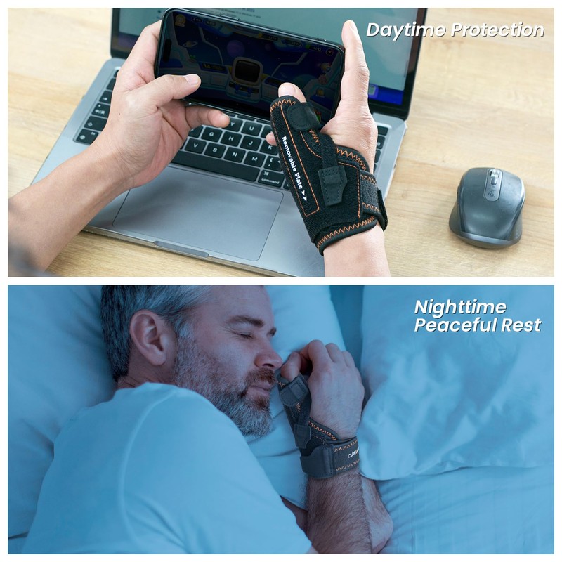CURECARE Thumb Brace Right & Left, Universal Thumb Splint with