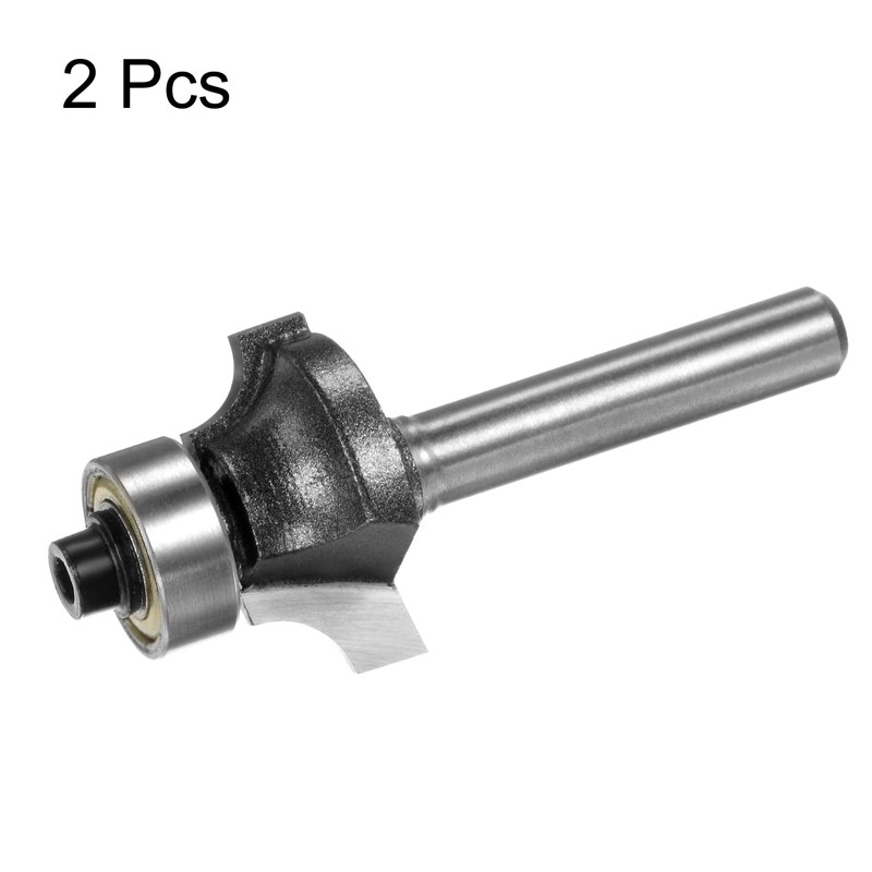 QUARKZMAN Rounded Cutter Diameter 15/64 Inch Shank 3/16 Inch Radius