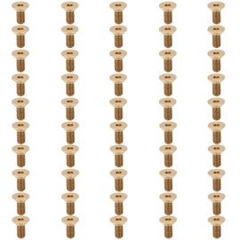 50Pcs Flat Hex Socket Screw Copper Countersunk Head Fastener Hardware Industrial Supplies M4M4x9
