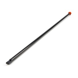 Steelman Flat Head Spare Tire Tool for Accessing Cradle-Mounted Spares, Ford/GM/Dodge, 30 Inches Long for Deep Pulleys, Powder-Coated Steel
