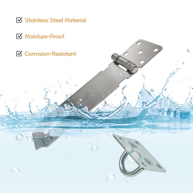 zDwfDc 3 Pack Door Lock Latch, 5 Inch Stainless Steel
