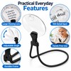 Hands-Free Neck Magnifying Glass, 3X & 10X Magnifier for Reading,
