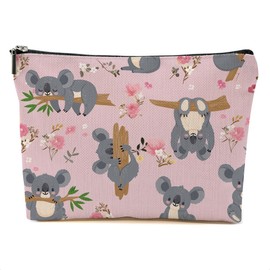 DHKG Cute Koala Makeup Bag Koala Gifts Cosmetic Bag Koala Themed Gifts for Women Girls Friend Daughter Animal Lover Gifts Travel Organizer Zipper Pouch Graduation Birthday Friendship Gifts