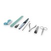 All-In-One 8 Pc Mani-Pedi Tool Kit - Includes Salon Board,