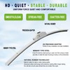 OEM QUALITY 28" + 14" PARRATI Premium All-Season White Windshield