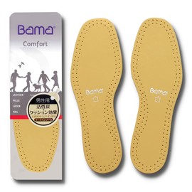 Columbus Natural Leather Insole, Moisture Absorbent, Fits Your Foot, Goat Insole, Men's, Size Adjustment, Cushioning Effect, Beige, 9.6 inches (24.5 cm)