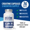 Creatine Monohydrate Capsules | 360 Capsules | 3000mg Per Serving