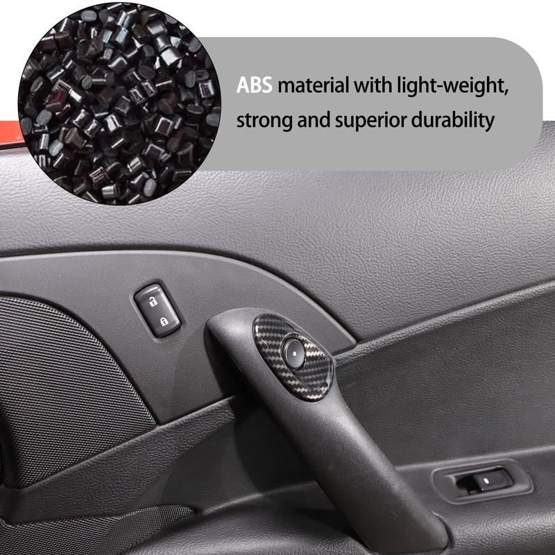 Lcojicep Car Switch Button Trim Compatible with Corvette C6 Z06