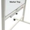 Excello Global Products 36" x 42" Reversible Whiteboard on Wheels