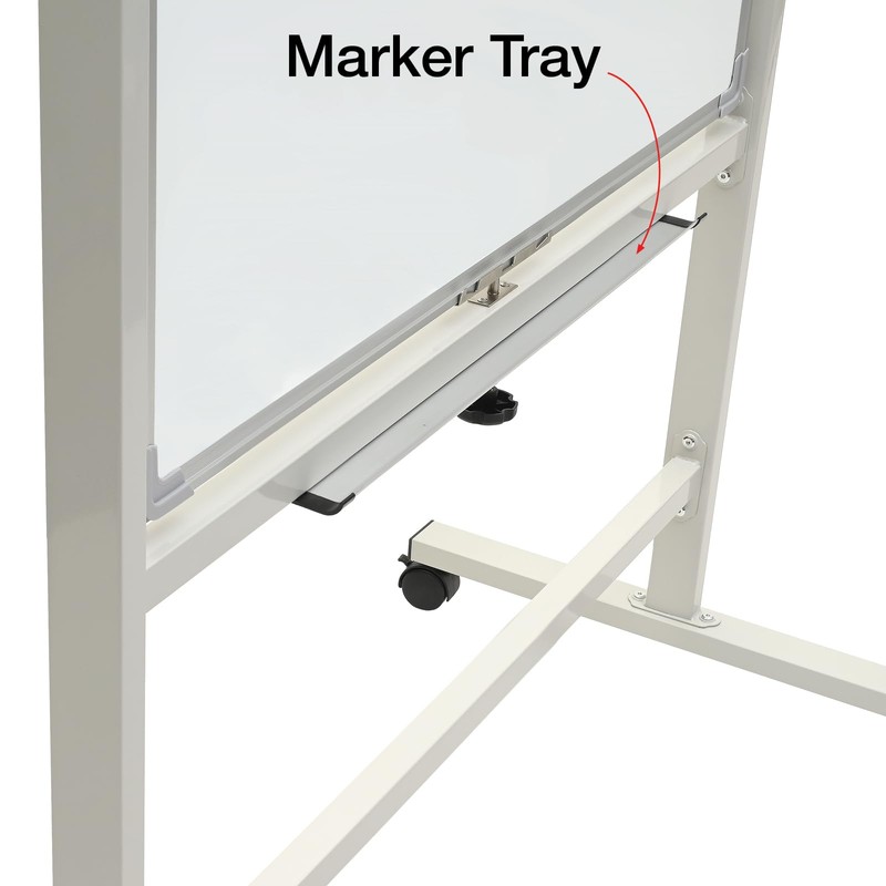 Excello Global Products 36" x 42" Reversible Whiteboard on Wheels