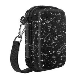 Fintie Funda Portátil para Polaroid Snap/Snap Touch/Polaroid Zip/HP Sprocket 2da Edición/HP Sprocket 2 en 1 - Estuche de Duro EVA a Prueba de Choques con Bolsillo/Correa Desmontable (Constelación)