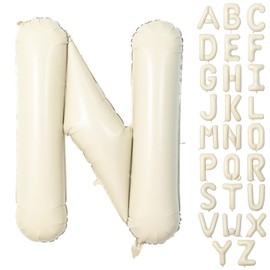 Cream Letter Balloons N