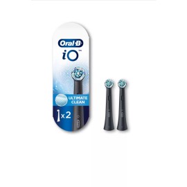 Oral-B iO Ultimate Clean Replacement Brush Head - Black (2 Pack)