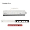 sourcing map Folding Ruler 30cm Metric Polystyrene Foldable Angle Protractor