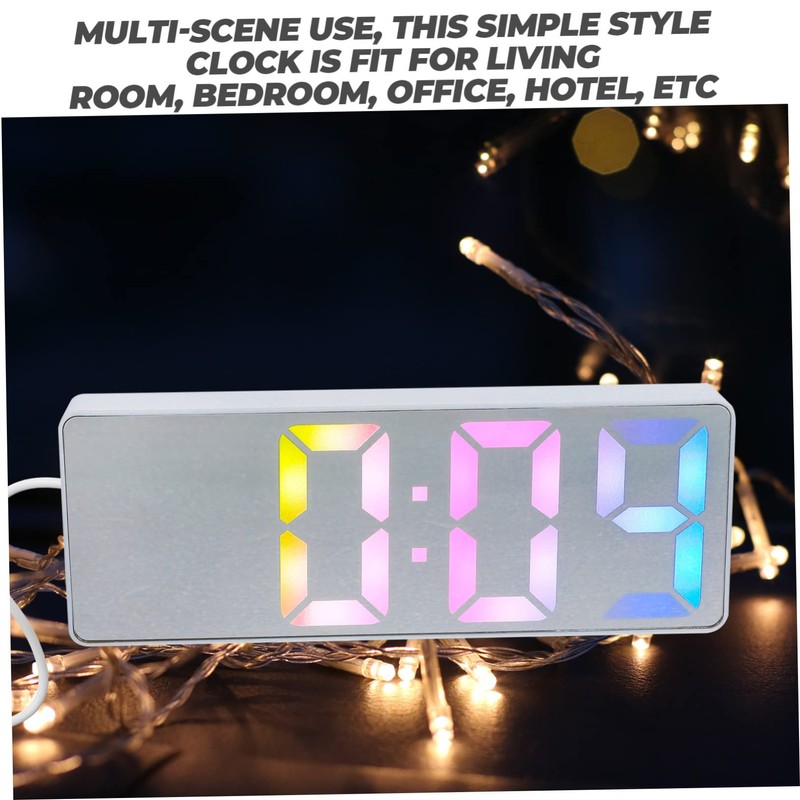 Mobestech Digital LED Alarm Clock with Large Display for Bedroom