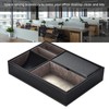 Multi functional PU Leather Desktop Stationery Business Office Supplies Storage