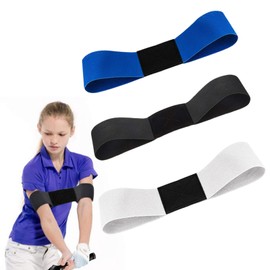 DXPETA 3 Pcs Golf Connection Band, Connection Band Golf, Golf Training Aids for Posture Correction and Strength Training, Effective Golf Swing Training Equipment (Black, Blue, White)