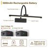 JOOSENLUX Wireless Picture Light - Battery Operated Black Wall Light