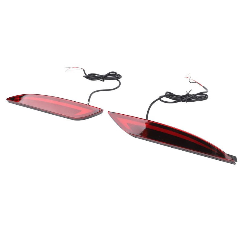 2Pcs LED Rear Bumper Reflector Light Waterproof Super Bright Long
