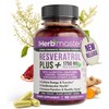 HERBMASTER Resveratrol Plus, 1750mg Blend - 90 Capsules | 1750mg