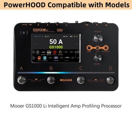 PowerHOOD 9V AC/DC Adapter Compatible with Mooer GS1000Li GS1000 Li Guitar Multi-Effect Intelligent Amp Profiling Processor 9VDC DC9V 9volt 9.0 Volts Power Supply Cord Wall Plug Charger Cable PSU