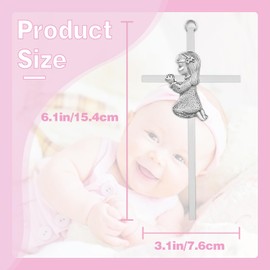 Imerance Baptism Gifts for Girl-Baby Wall Cross for Christening Gifts for Girl & First Communion Keepsake,Baby Girl Baptism Gifts from Godparents