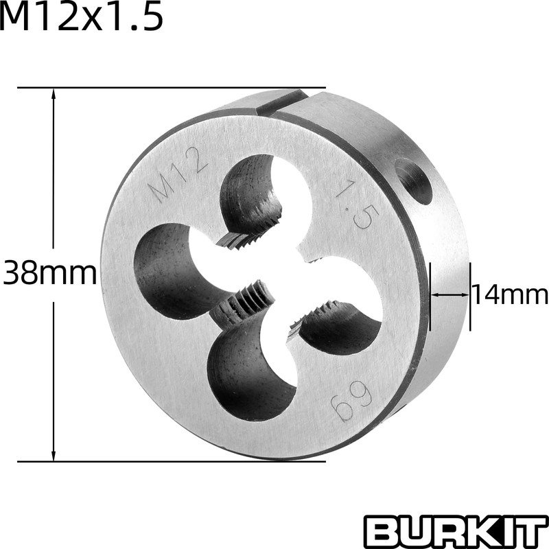 Burkit M12 x 1.5 juego de grifos y troqueles M12