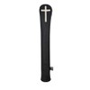 PU Leather Alignment Stick Headcover Golf Club Head Covers(Black,Cross)