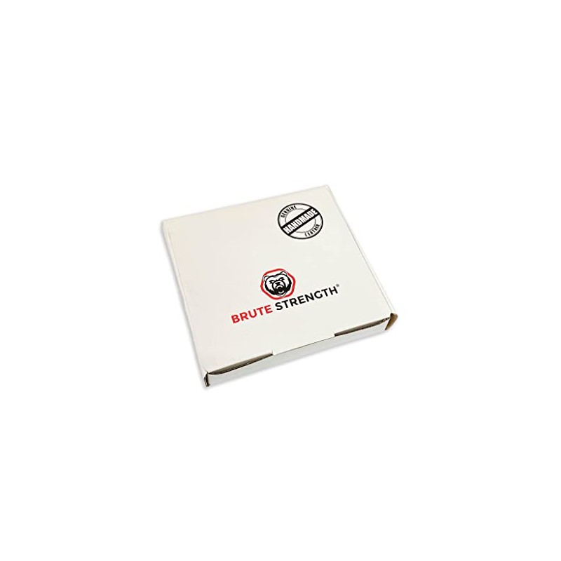 Brute Strength - Full grain leather coasters - Natural -