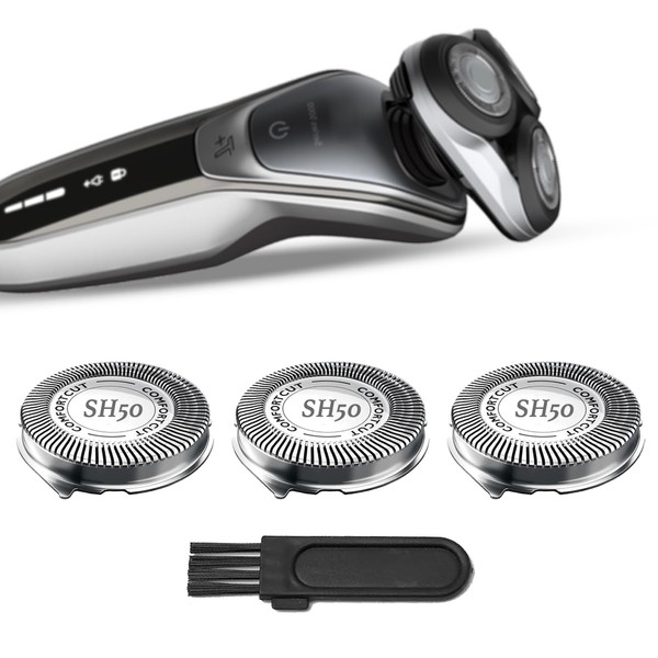 SH50 Shaver Replacement Heads for Series 5000 Razors, Rotary Replacement