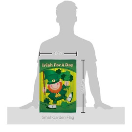 Breeze Decor - Irish For A Day Spring - Seasonal Impressions Decorative Vertical Garden Flag 13" x 18.5" Printed In USA