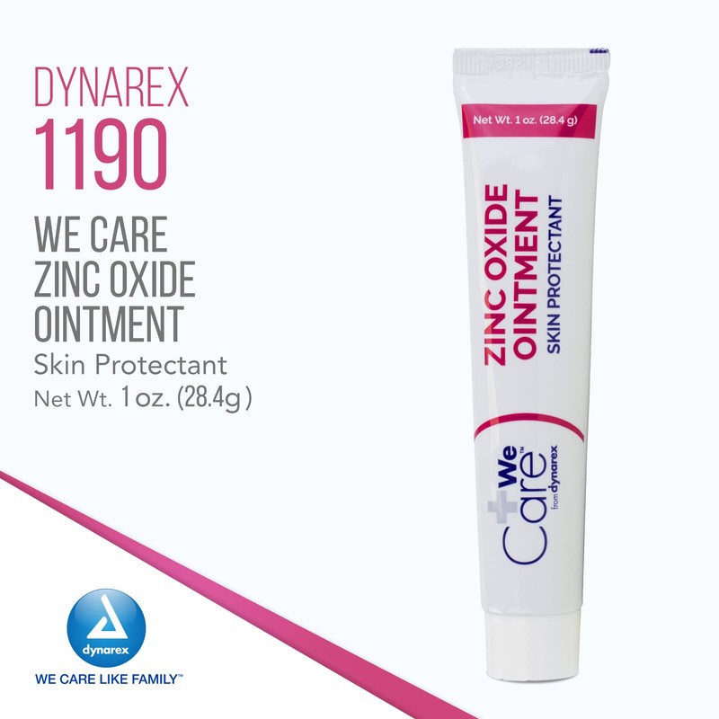 Dynarex Zinc Oxide Ointment, Protective Skin Barrier Ointment, Soothes, Prevents,