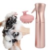 Hair Shampoo Brush Pink 300ml Spray Bottle Silicone Massage Scalp