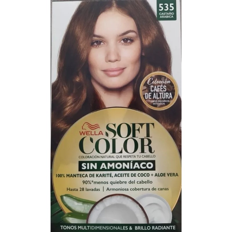 SC Tinte Soft Color Wella Sin Amoniaco Tono 535 Castaño
