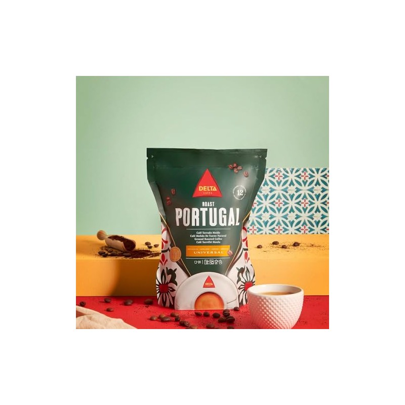 Delta Cafés Portugal Ground Coffee, Smooth and Delicious Medium Roast
