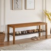 Ball & Cast Entryway Storage Bench Wood Frame Shoe Bench