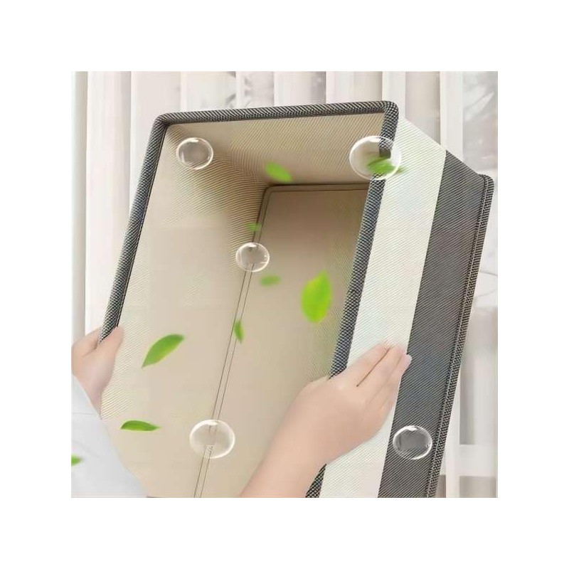 AURMOO Storage Box, 58 L Boxes Storage, Storage Basket, Foldable,