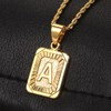 Hermah Initial A-Z Alphabet Capital Letter Pendant Necklace For Men